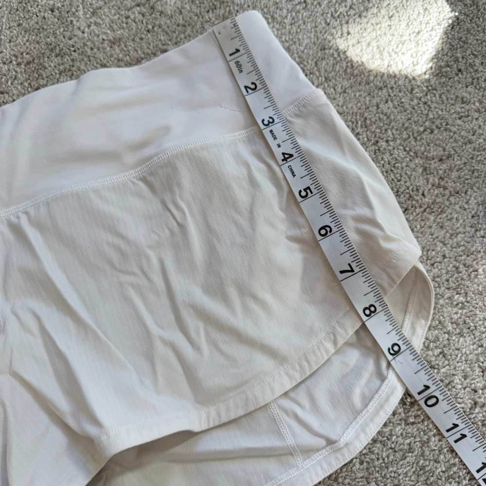 Lululemon Women’s Speed Up Short Pull On 2.5" Running in White 8 - Picture 8 of 16